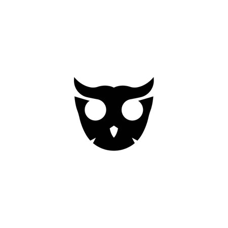 owl logo vector illustration design template.のイラスト素材
