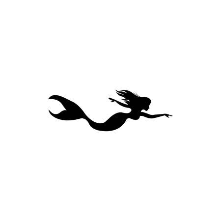 Mermaid logo vector illustration design template.のイラスト素材
