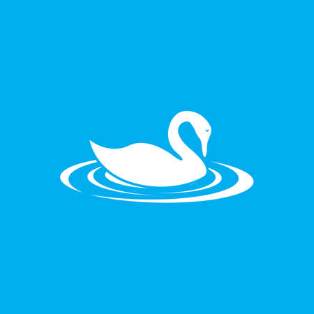 swan logo vector illustration design templateのイラスト素材