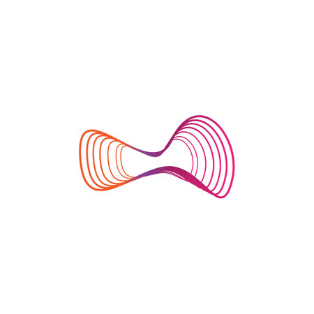 sound wave icon. vector illustration logo designのイラスト素材