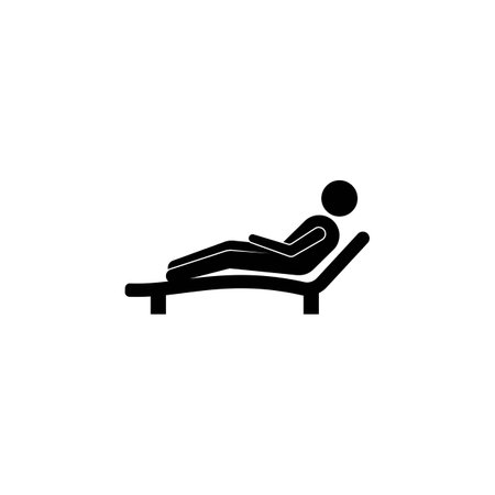 lying down icon. vector illustration symbol design.のイラスト素材