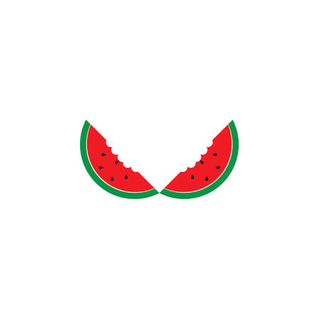 watermelon icon. vector illustration design template.のイラスト素材