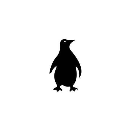 penguin icon vector illustration logo designのイラスト素材