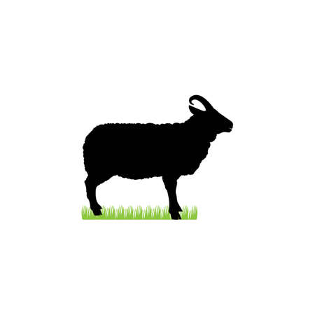 sheep icon. vector illustration template design.のイラスト素材