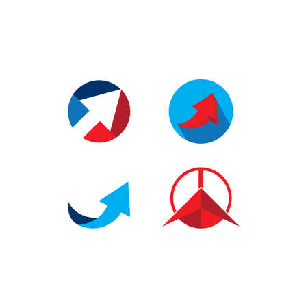 Arrow logo, vector illustration template design.のイラスト素材
