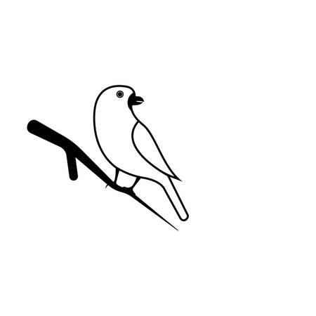 Beautiful lovebird icon.vector illustration logo design.のイラスト素材