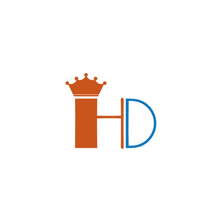IHD letter logo. vector illustration symbol design.のイラスト素材