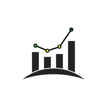 Statistics icon. vector illustration symbol design.のイラスト素材