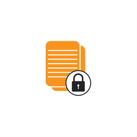 locked file icon vector illustration symbol design.のイラスト素材
