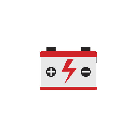 Battery icon vector illustration logo templateのイラスト素材
