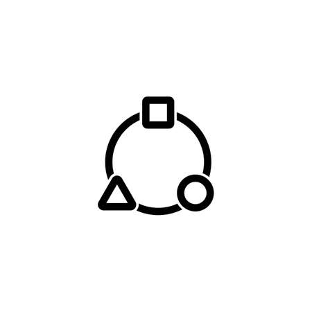 geometry synergy vector icon,illustration symbol design.のイラスト素材