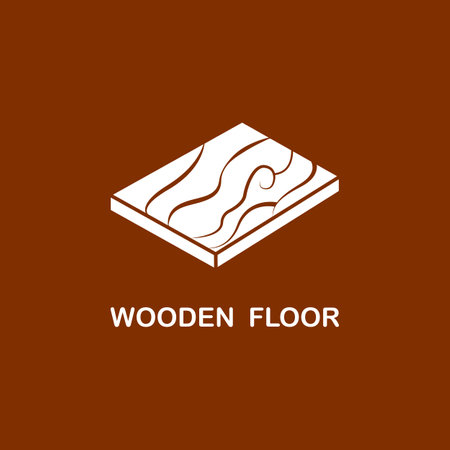 natural wood floor icon vector illustration logo design.のイラスト素材