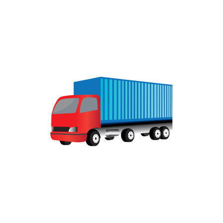 container truck icon vector illustration template designのイラスト素材
