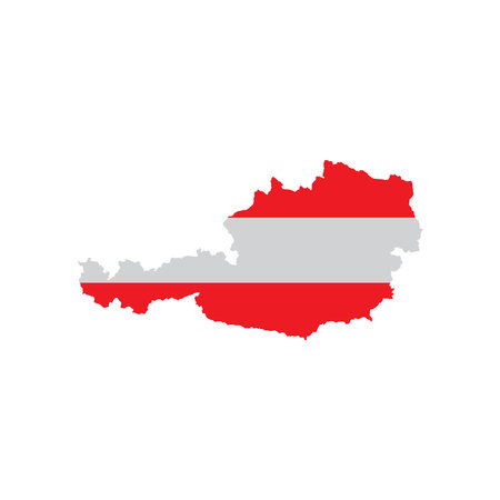 austria map icon vector illustration symbol designのイラスト素材