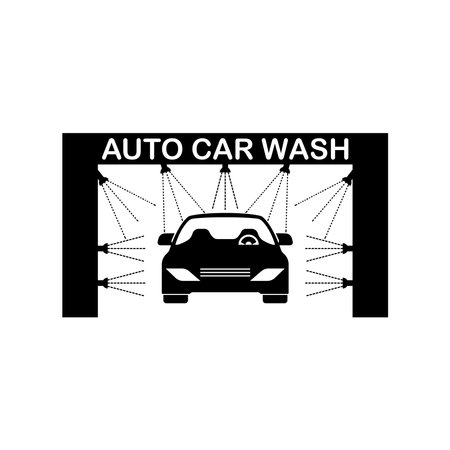 auto car wash icon vector illustration template designのイラスト素材