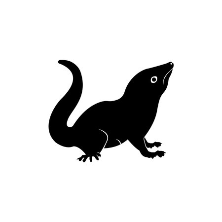 squirrel icon vector illustration logo designのイラスト素材