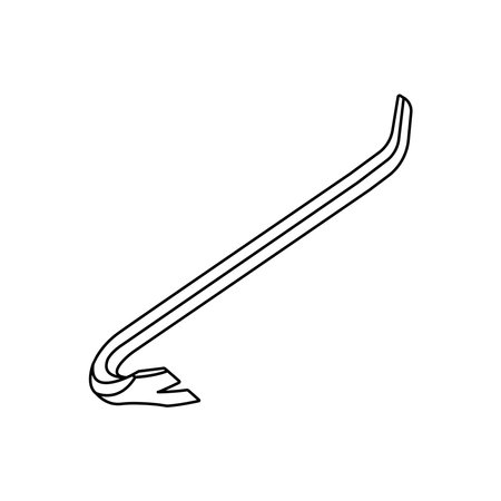 crowbar icon vector illustration symbol designのイラスト素材
