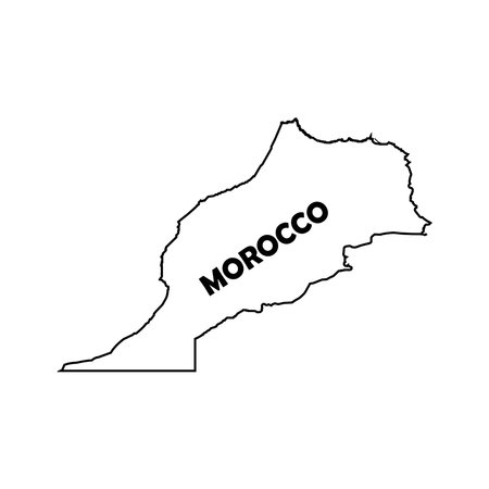 morocco map icon vector illustration symbol designのイラスト素材