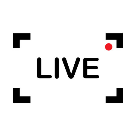 live icon vector illustration symbol designのイラスト素材