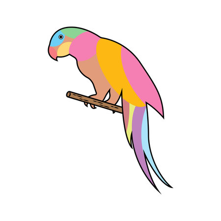 parrot icon vector illustration symbol design.のイラスト素材