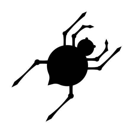 Spider icon vector illustration design template.のイラスト素材