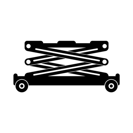 car jack icon vector illustration flat designのイラスト素材
