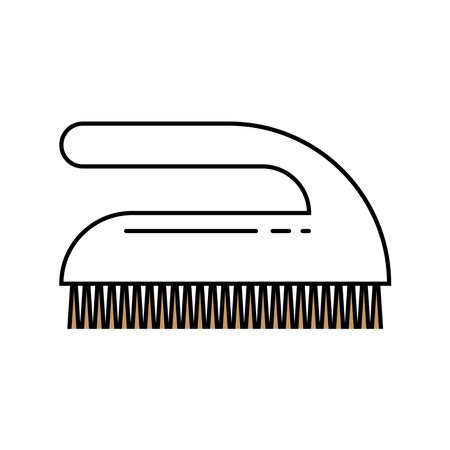toilet brush icon vector illustration symbol designのイラスト素材