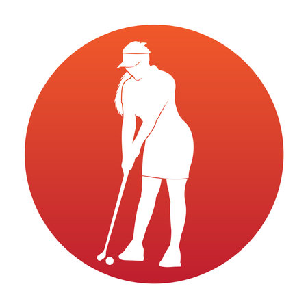 golf logo vector illustration symbol design templateのイラスト素材