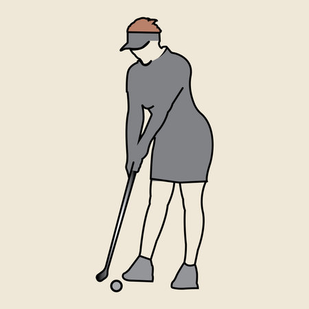 golf logo vector illustration symbol design templateのイラスト素材