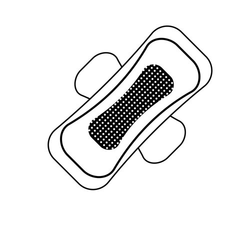 sanitary pad icon vector illustration symbol designのイラスト素材