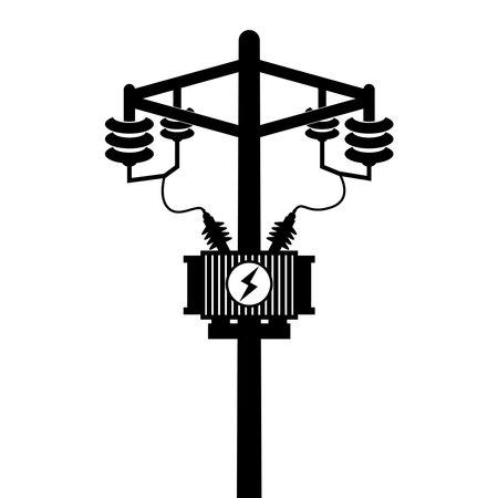 electric pole icon vector illustration symbol designのイラスト素材