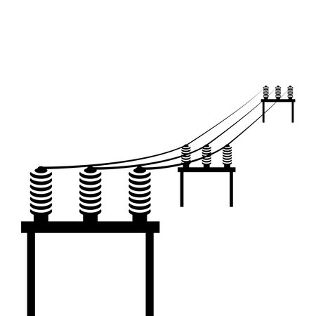 electric pole icon vector illustration symbol designのイラスト素材