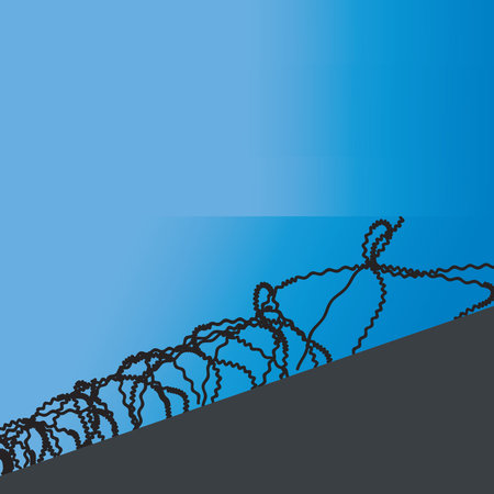 barbed wire icon vector illustration symbol design backgroundのイラスト素材