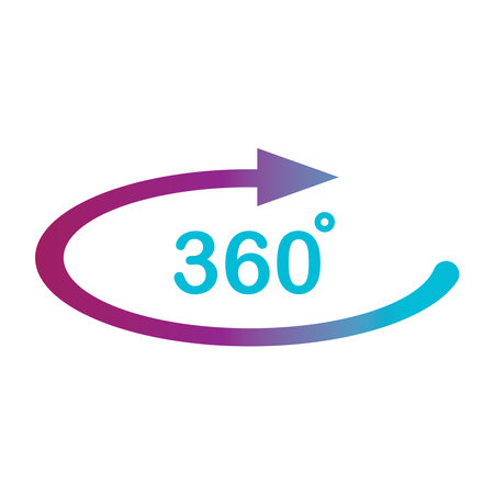 360 degree logos, vector illustration symbol designのイラスト素材
