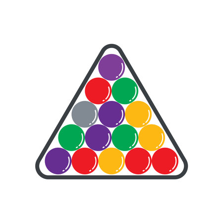 Billiard balls icon on background for graphic and web design. Simple vector sign. Internet concept symbol for website button or mobile appのイラスト素材