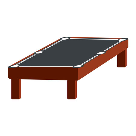 Isolated billiard table on a white background. Vector illustration design