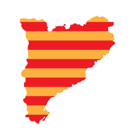catalonia map icon vector illustration symbol designのイラスト素材