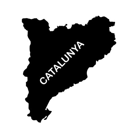 catalonia map icon vector illustration symbol designのイラスト素材