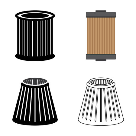 car oil filter icon vector illustration symbol designのイラスト素材