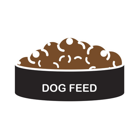Dog feed icon vector illustration simple designのイラスト素材