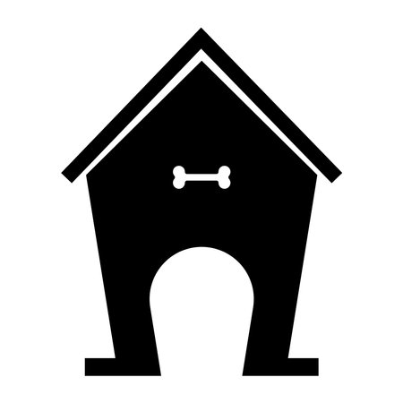Doghouse, Dog Kennel icon vector illustration symbol designのイラスト素材