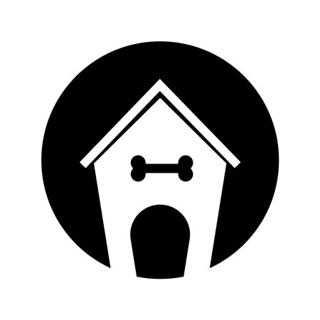 Doghouse, Dog Kennel icon vector illustration symbol designのイラスト素材