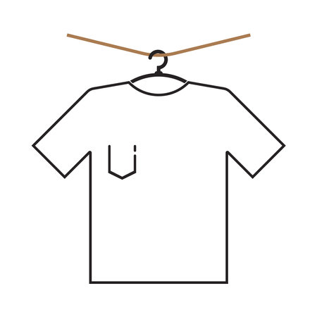 T-shirts on Hangers icon vector illustration symbol designのイラスト素材