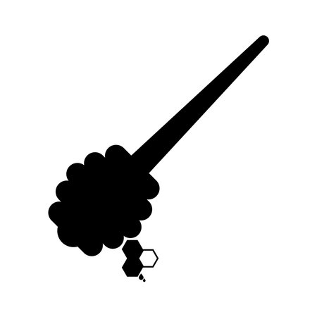 Honey dipper icon vector illustration symbol designのイラスト素材
