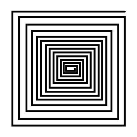 Hypnotic, geometric, repeated pattern vector illustration backgroundのイラスト素材