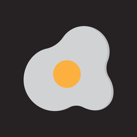 fried egg icon vector illustration symbol designのイラスト素材