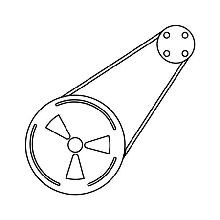 engine belt vector icon illustration symbol designのイラスト素材
