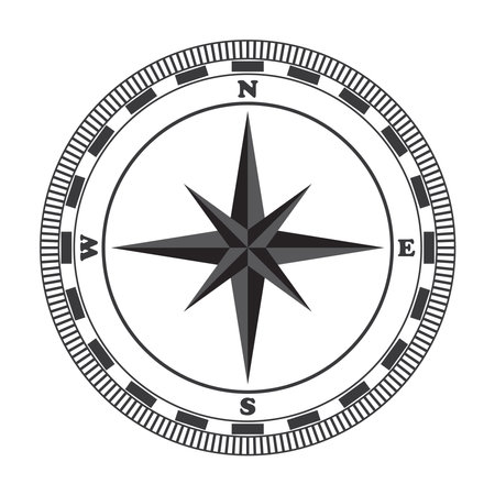 Compass vector icon illustration template designのイラスト素材