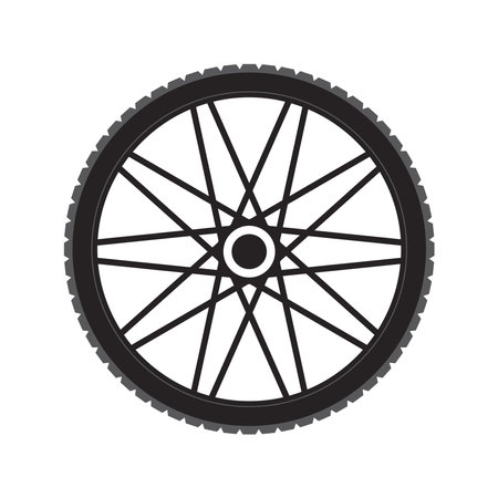 bicycle wheel icon vector illustration symbol designのイラスト素材