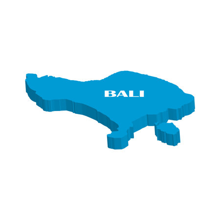 Bali island map icon vector illustration symbol designのイラスト素材